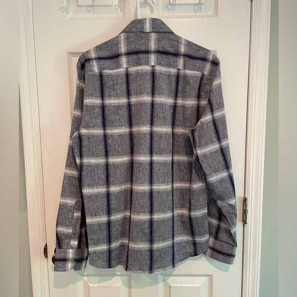 NWT Michael Duru Button Down Plaid Medium - Picture 2 of 6